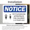 Signmission Tot Playground Appropriate For Sign With Symbol, 14 in W x Rectangle, Vinyl Decal OS-2PACK-NS-D-1014-L-18701 - alternate 2